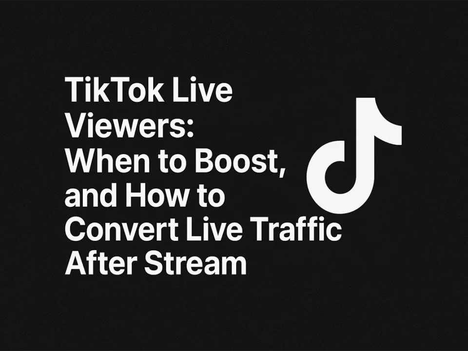 TikTok live viewers boost